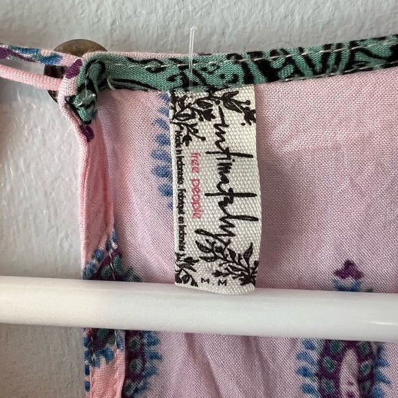 FREE PEOPLE intimately, light weight boho dress with tie waist! - Picture 3 of 4